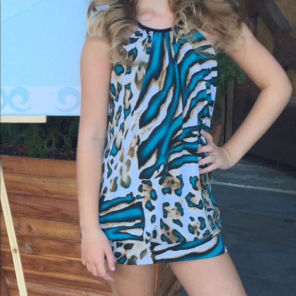 Les tout Petits animal print dress size 8 - Picture 1 of 7